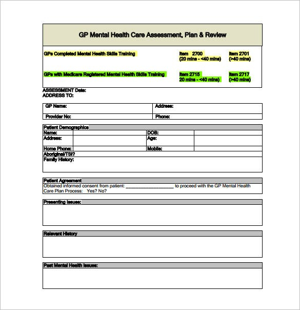 15 Treatment Plan Templates Sample Word Google Docs Apple Pages 