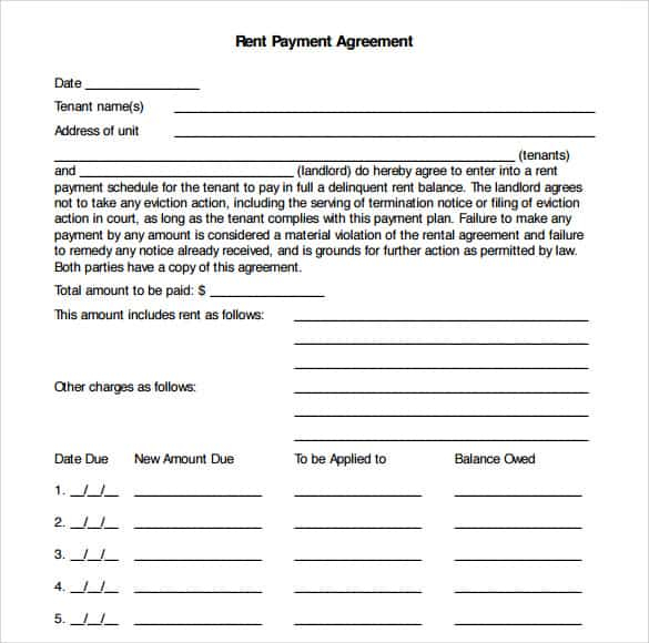 16 Payment Plan Agreement Templates Word Excel Samples