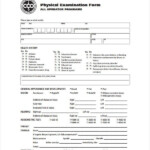 28 Pre Employment Physical Form Template In 2020 With Images