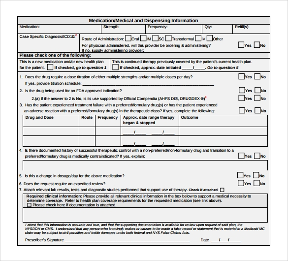 9 Sample Caremark Prior Authorization Forms Sample Templates