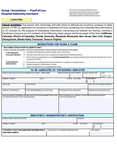 Aarp Hospital Indemnity Plan Claim Form