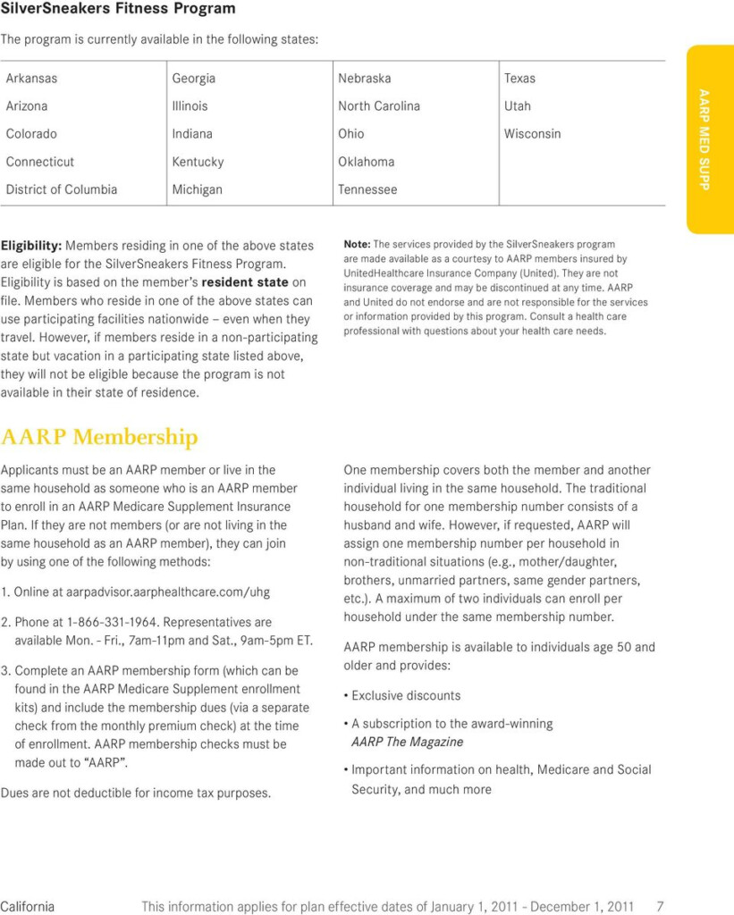 Aarp Medicare Application Form Universal Network