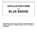 Application Form Blue Badge Newham