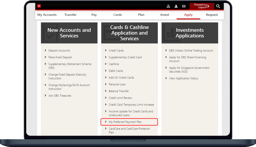 Apply For My Preferred Payment Plan DBS Singapore
