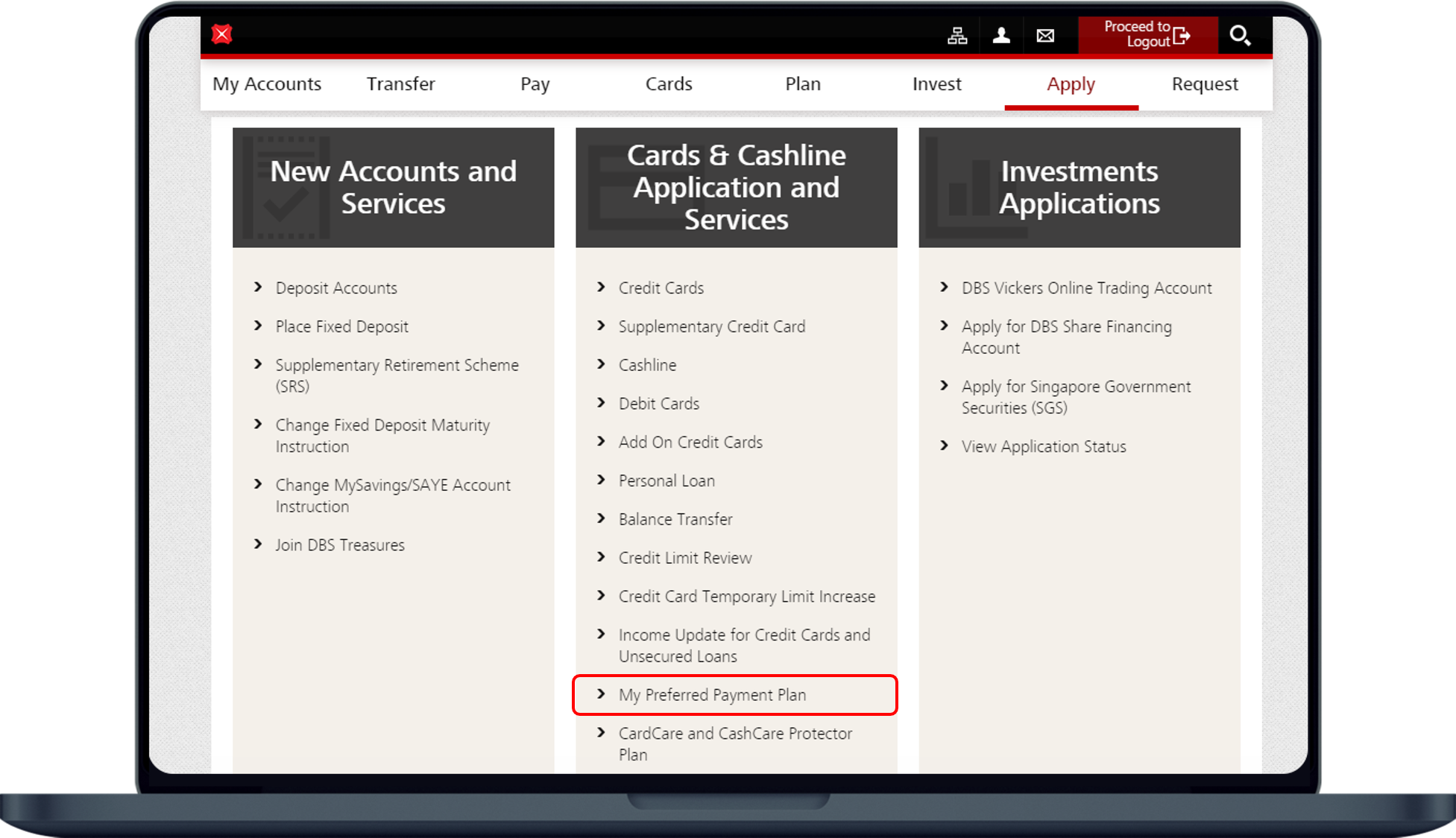 Apply For My Preferred Payment Plan DBS Singapore