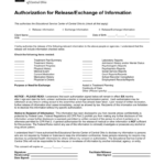 Authorization For Release Exchange Of Information