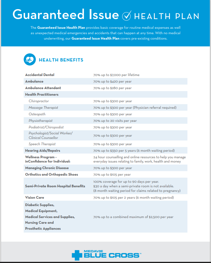 Blue Cross Guaranteed Health Plan Dezyne Benefits