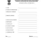 Canada Additional Form To Be Filled By Non Canadian National Along With