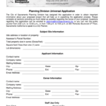 City Of Sacramento Universal Application Fill Online Printable