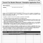 Council Tax Student Discount Exemption Application Form Gateshead