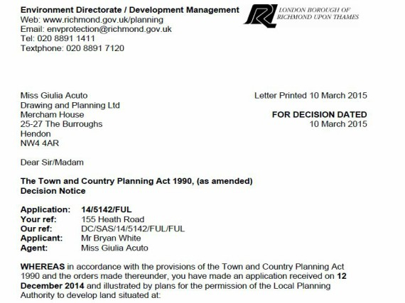 Decision Notice 155 Heath Rd Approved Drawing And Planning Planning 