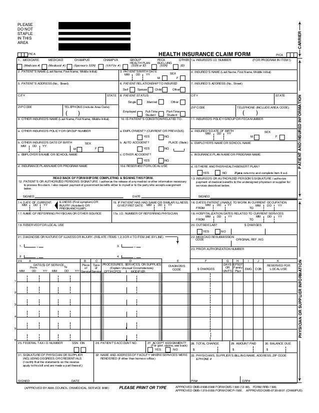 Dental Insurance Claim Form INSURANCE DAY