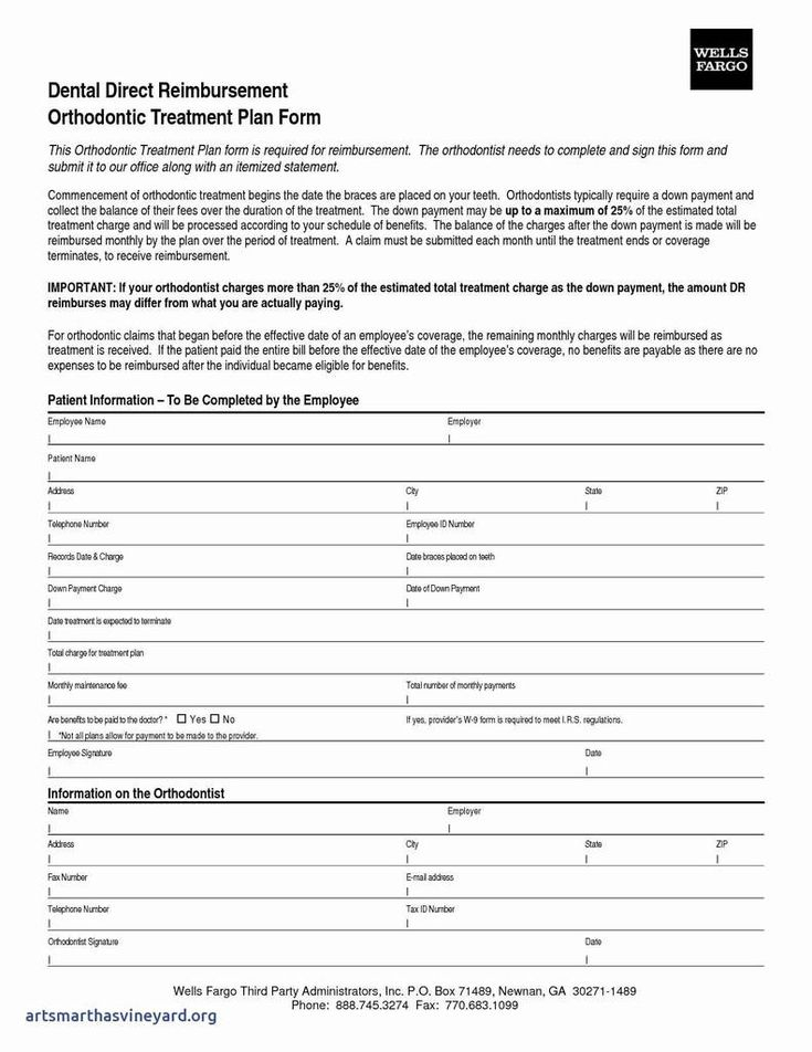 Dental Payment Plan Agreement Template Printable Di 2020