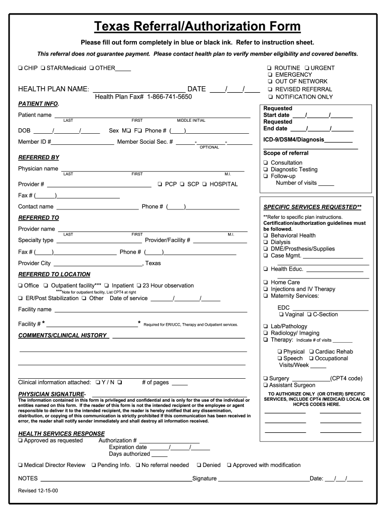 Driscoll Prior Authorization Form Fill Online Printable Fillable