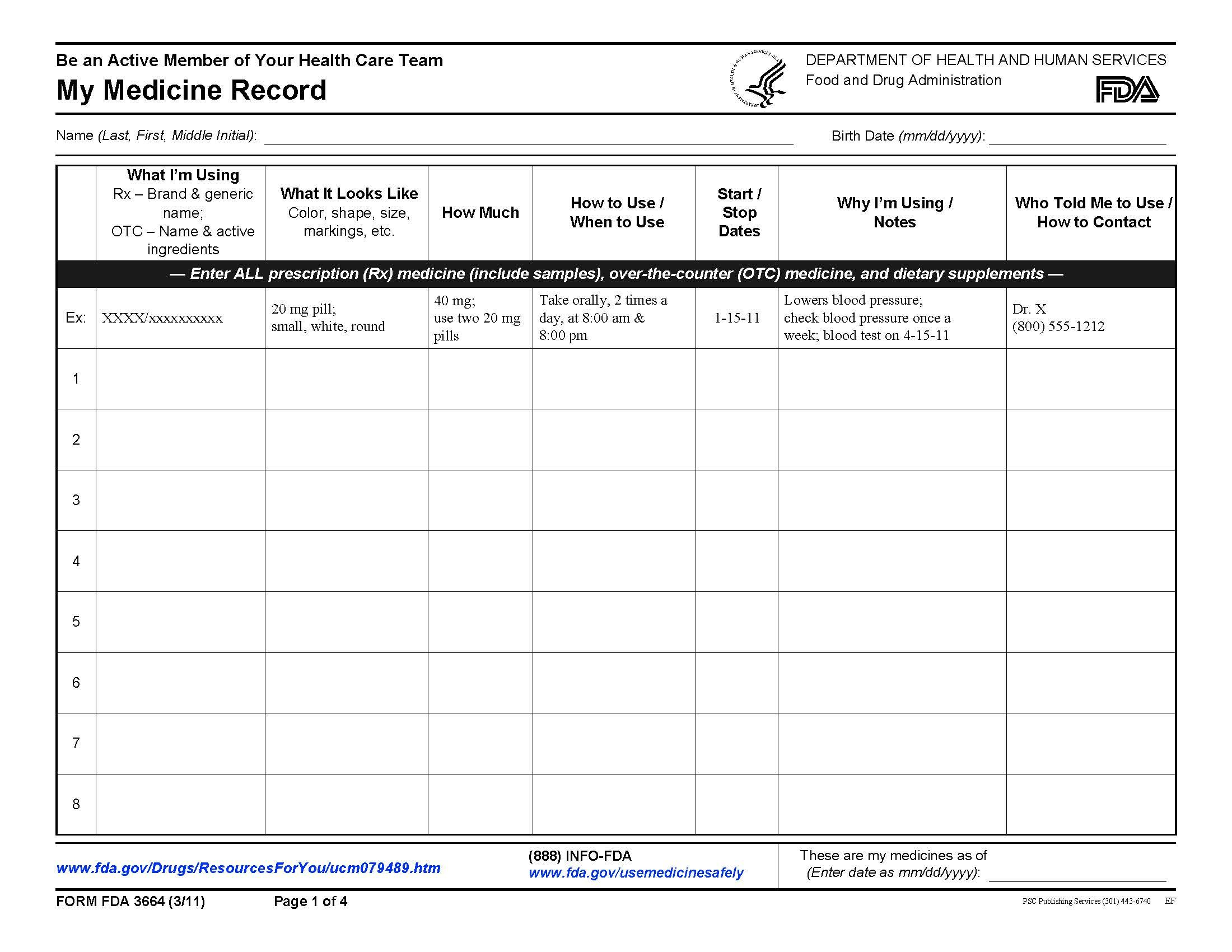 Feeling Overwhelmed By All The Medications This Helpful Worksheet 