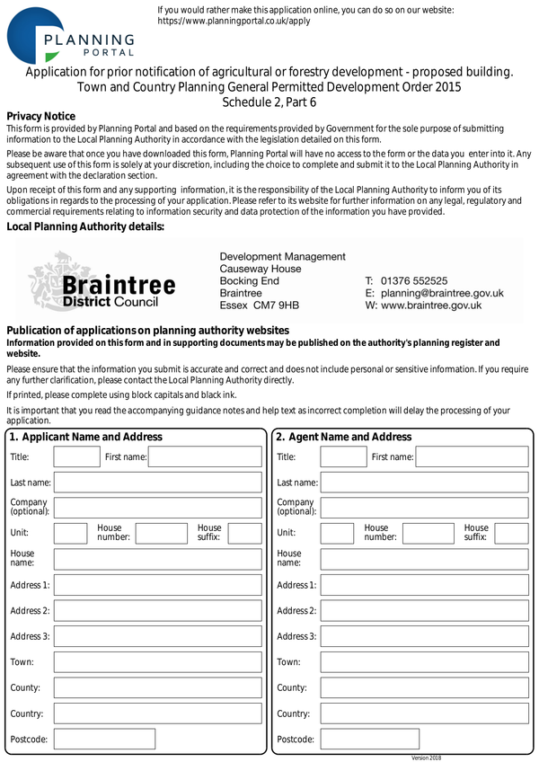 Fill Free Fillable Braintree District Council PDF Forms