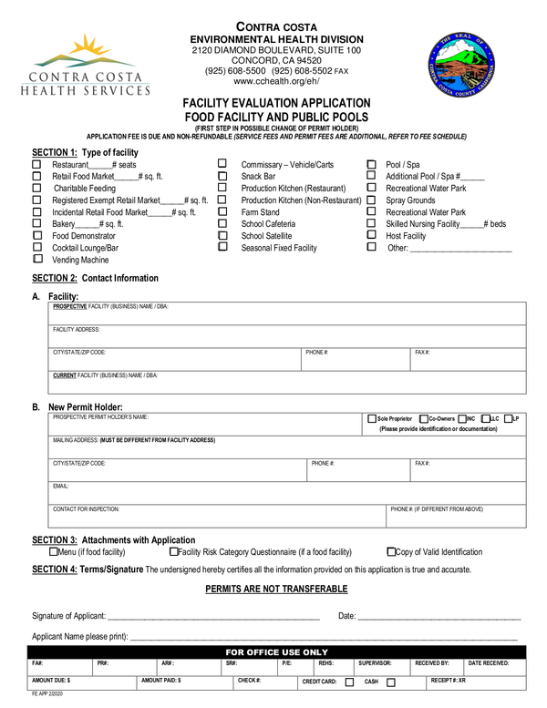 Fill Free Fillable Contra Costa Health Services PDF Forms