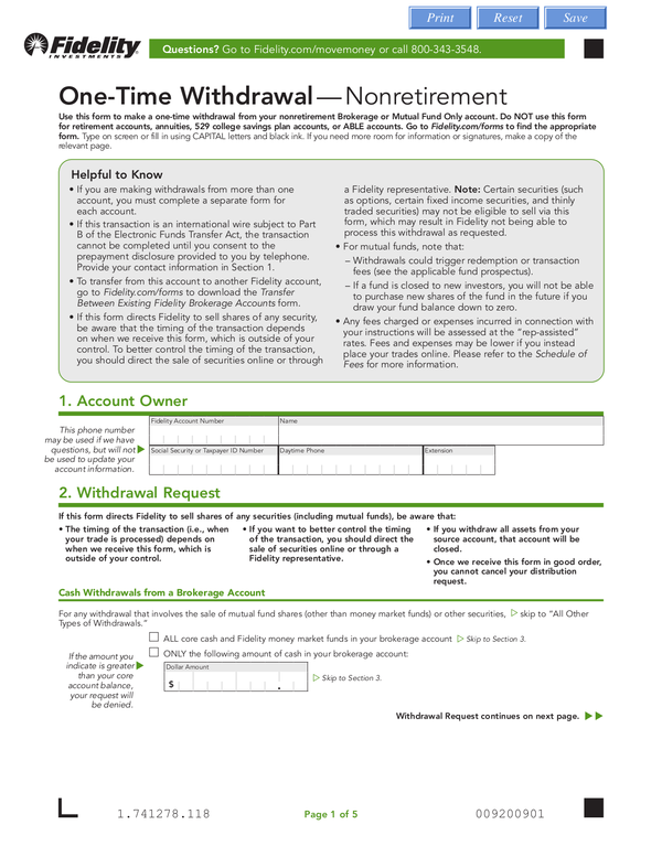 Fill Free Fillable Fidelity Investments PDF Forms