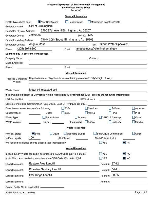 Fill Free Fillable Forms City Of Birmingham