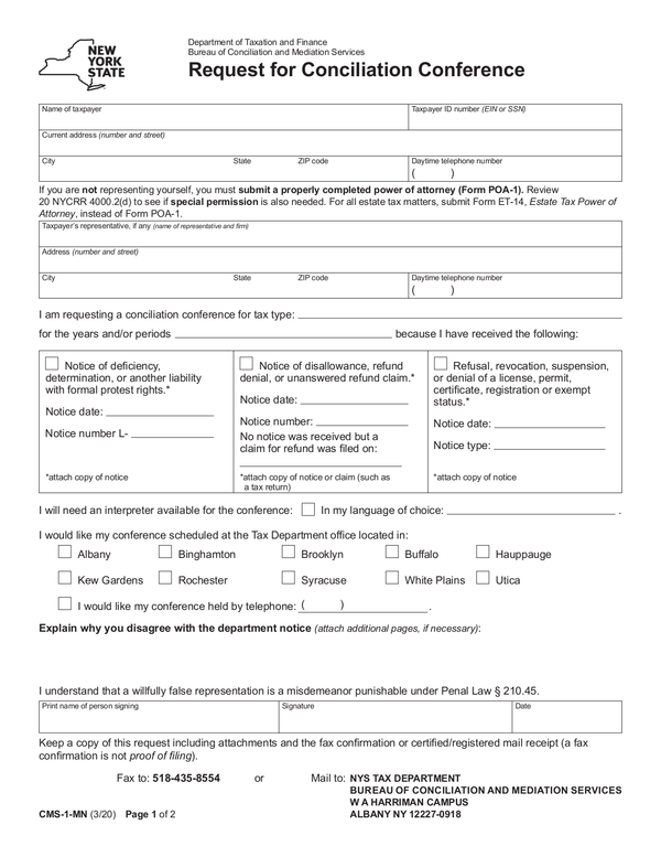 Fill Free Fillable Forms For New York State