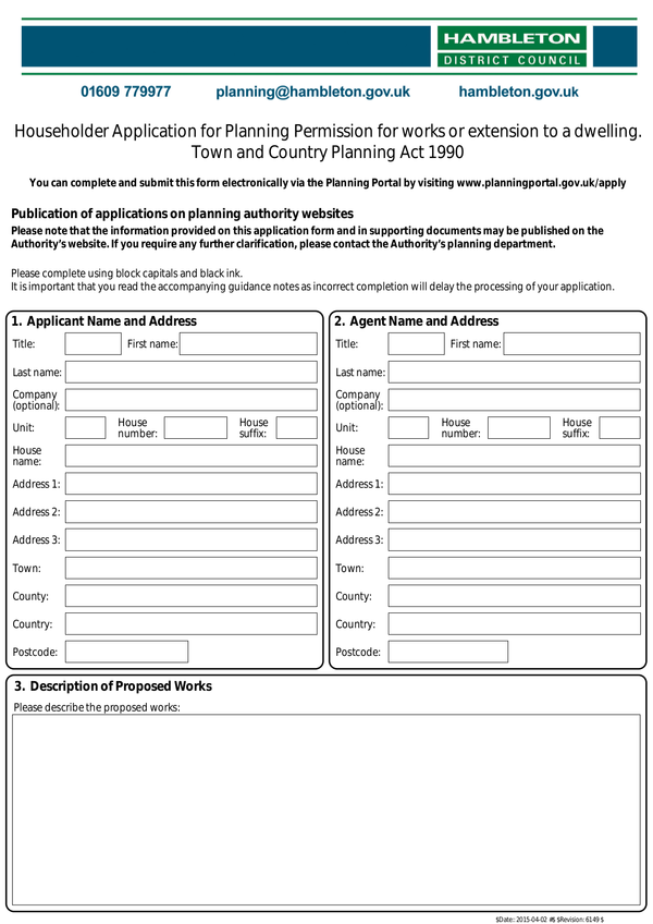 Fill Free Fillable Hambleton District Council PDF Forms