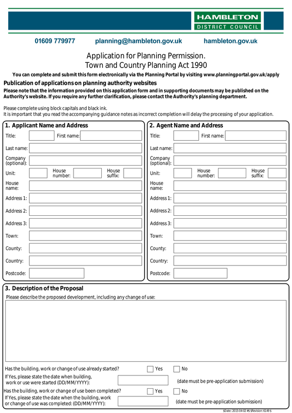 Fill Free Fillable Hambleton District Council PDF Forms