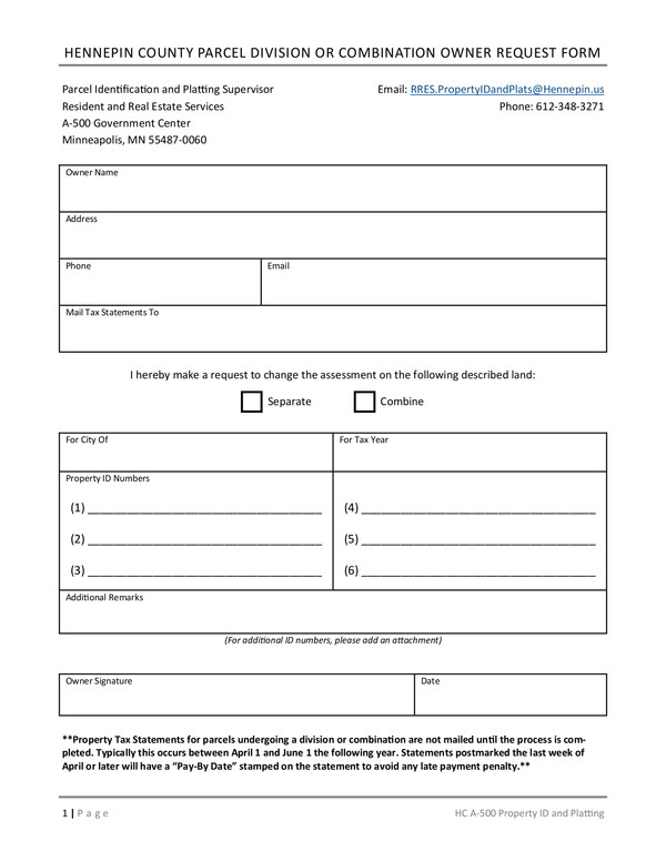 Fill Free Fillable Hennepin County PDF Forms