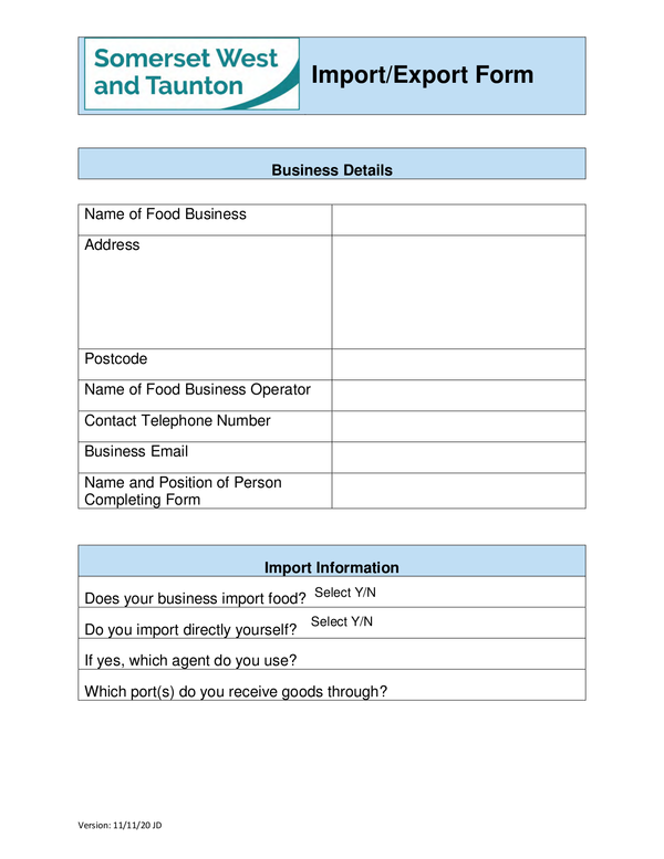 Fill Free Fillable Taunton Deane Borough Council PDF Forms