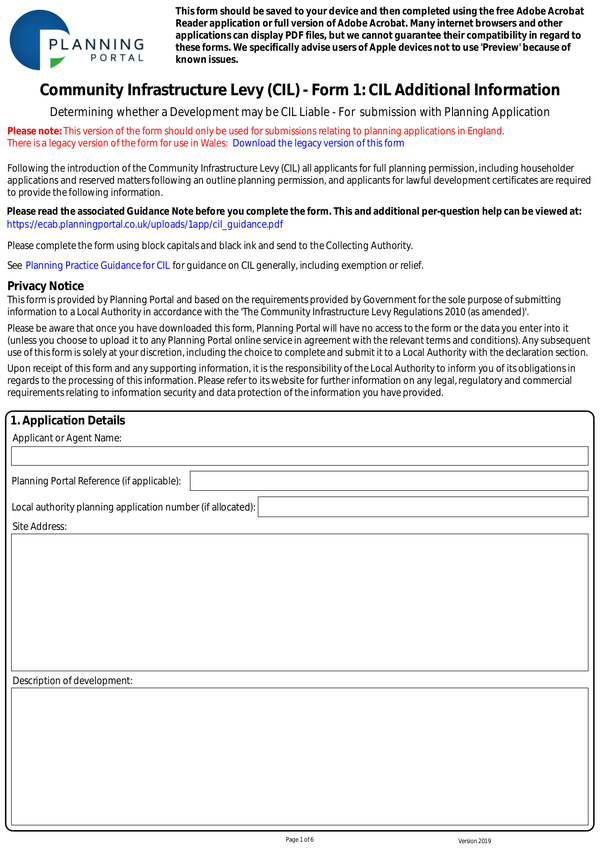 Fill Free Fillable UK Planning Portal PDF Forms