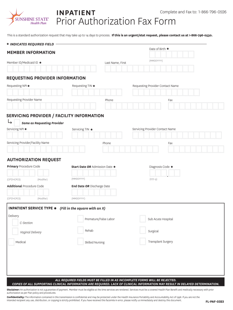 Florida Authorization Form Fill Online Printable Fillable Blank 