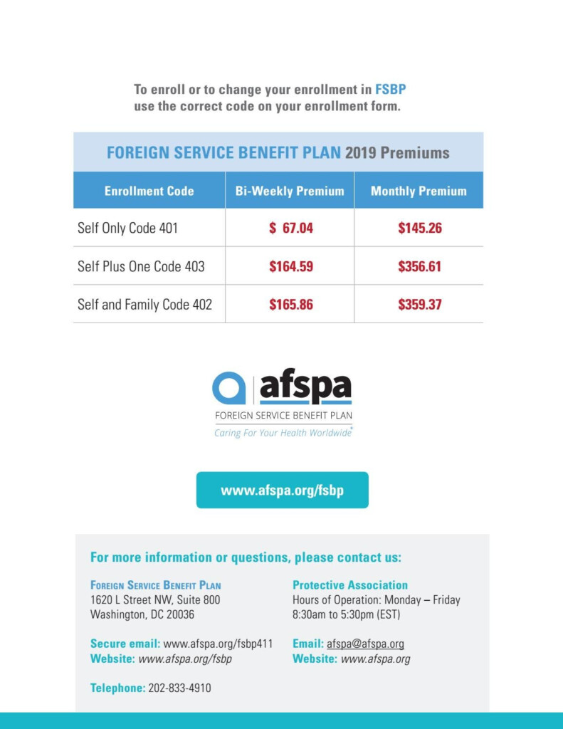 Foreign Service Benefit Plan 2019 Summary Of Benefits By American 