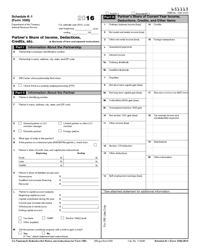 Form 1065 Schedule K 1 Edit Fill Sign Online Handypdf