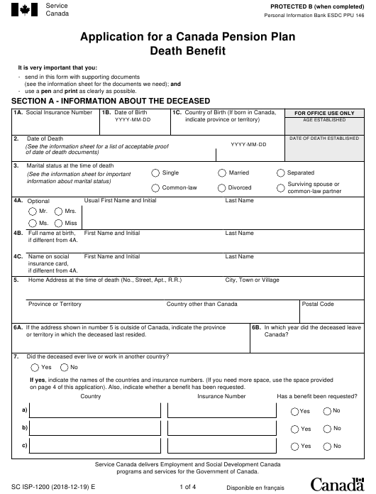 Form SC ISP 1200 Download Fillable PDF Or Fill Online Application For 