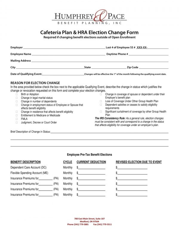 FREE 11 Employee Election Forms In PDF MS Word