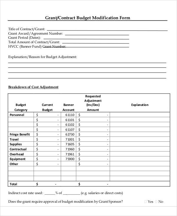 FREE 41 Sample Budget Forms In PDF MS Word Excel