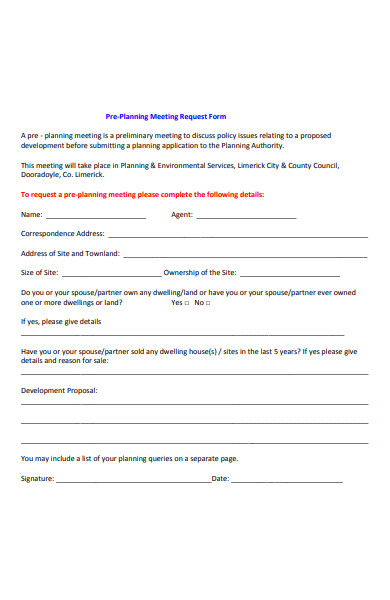 FREE 43 Meeting Forms In PDF Ms Word Excel