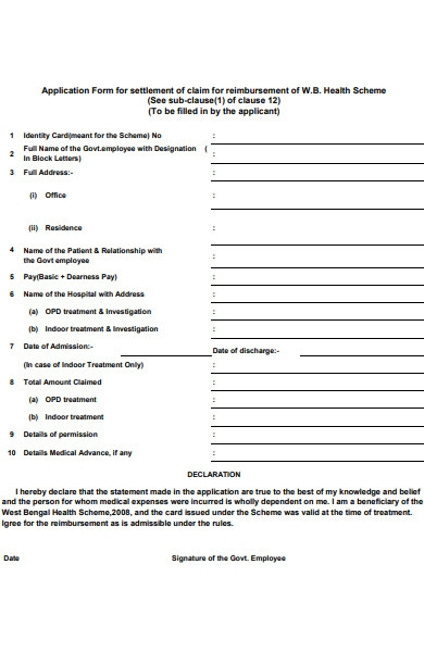 FREE 52 Reimbursement Forms In PDF MS Word XLS