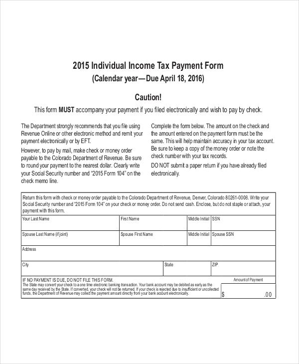 FREE 9 Sample Federal Tax Forms In PDF MS Word