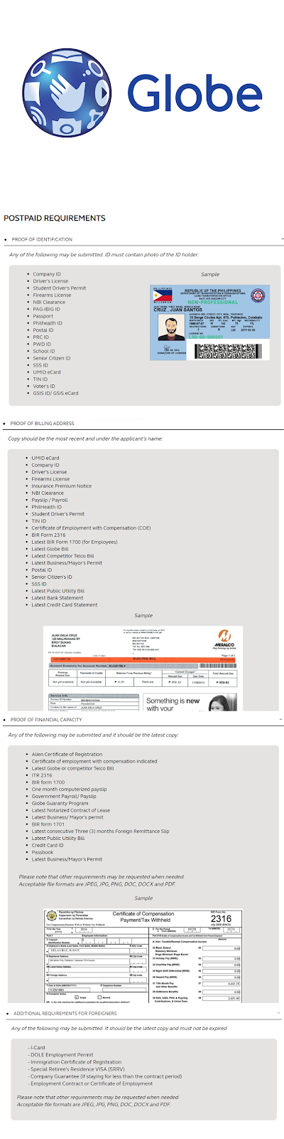 Globe Postpaid Plans List Guide 2021 PinoyTechSaga