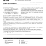 Hilton Job Application Form For Employment Free Download