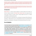 Home Health Care Business Plan Template Sample Pages Black Box