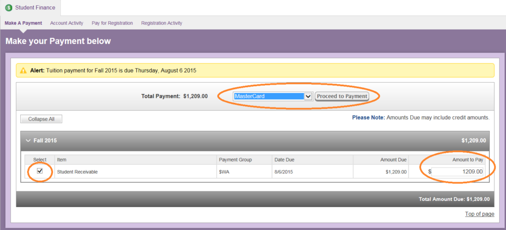 How To Make A Payment Student Account Services