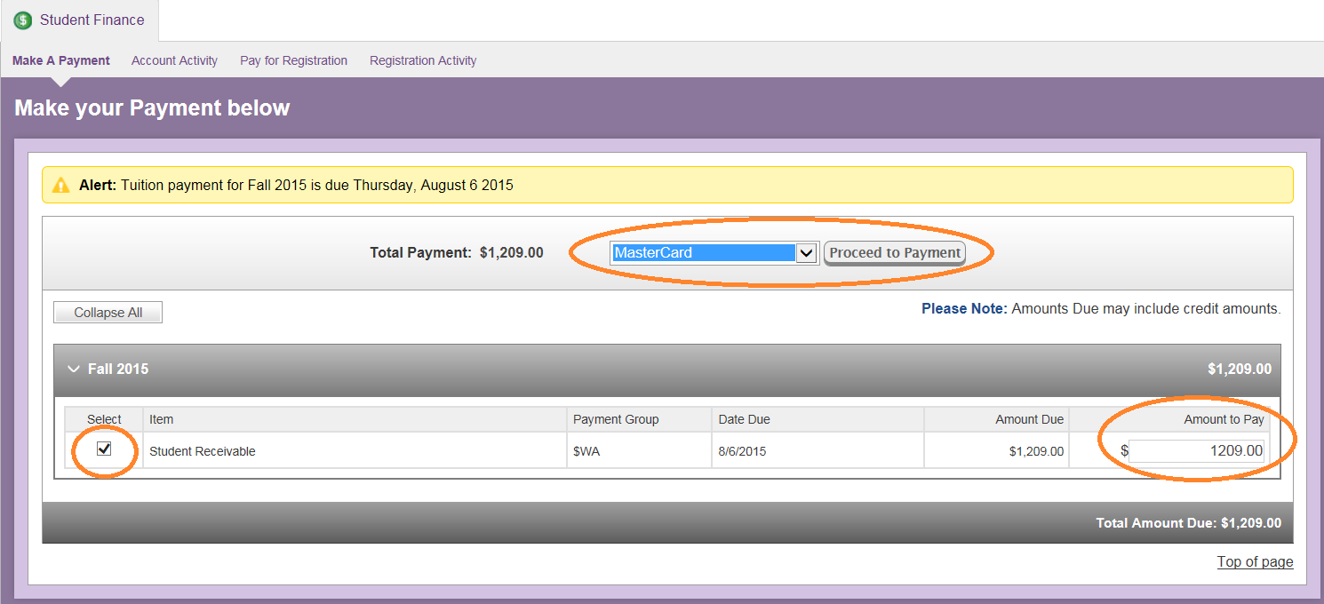 How To Make A Payment Student Account Services