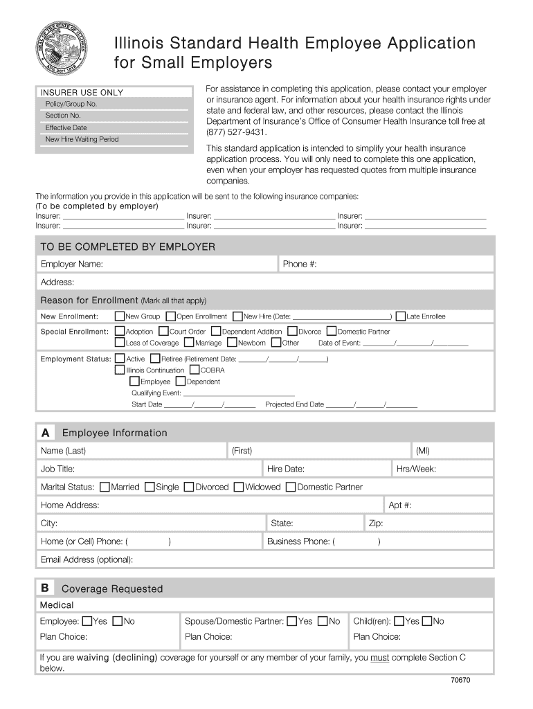 Il Blue Cross Employer Online Fill Online Printable Fillable Blank 