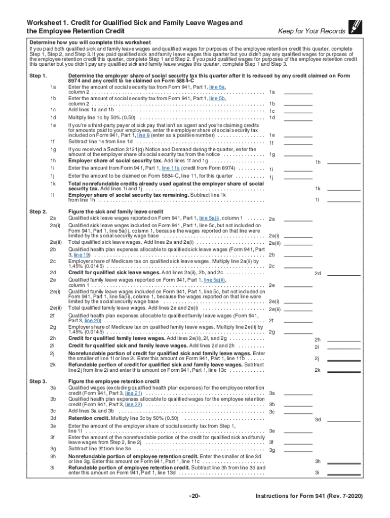 IRS Instructions 941 2020 Fill Out Tax Template Online US Legal Forms