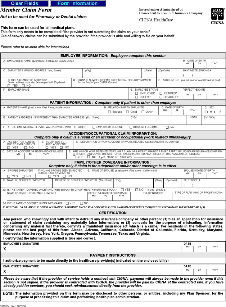 Medical Claim Template Free Template Download Customize And Print