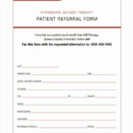 Medical Referral Form Template Inspirational 8 Medical Referral Form