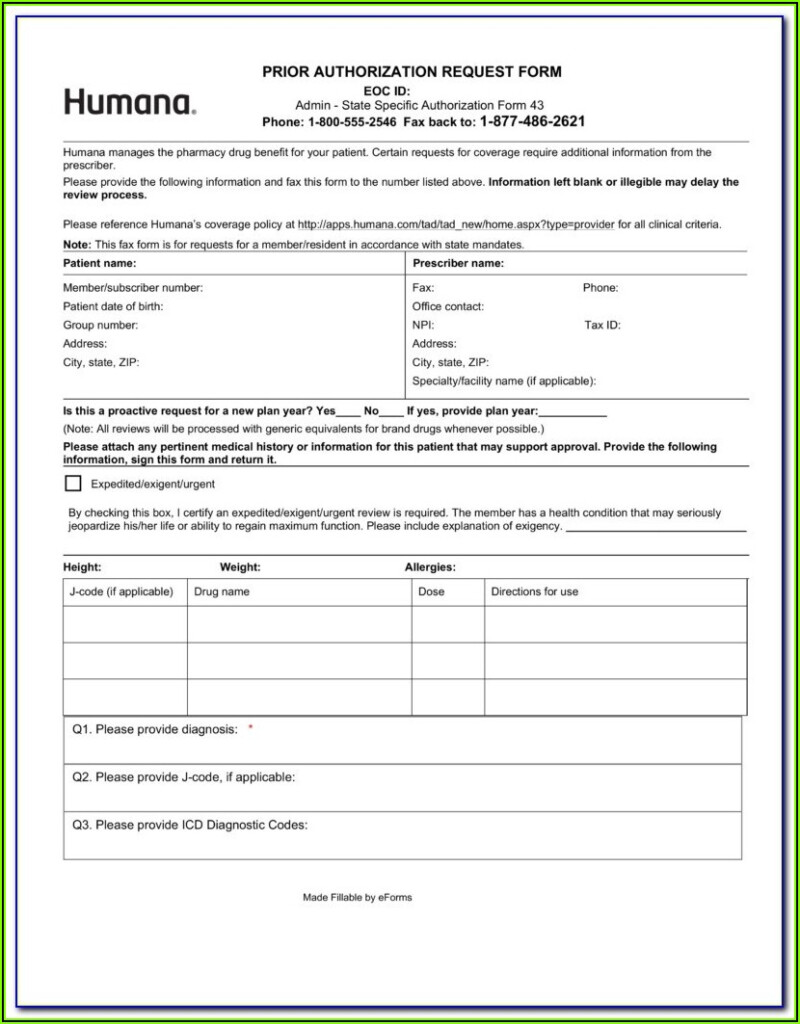 Medicare Part D Medco Prior Authorization Form Printable