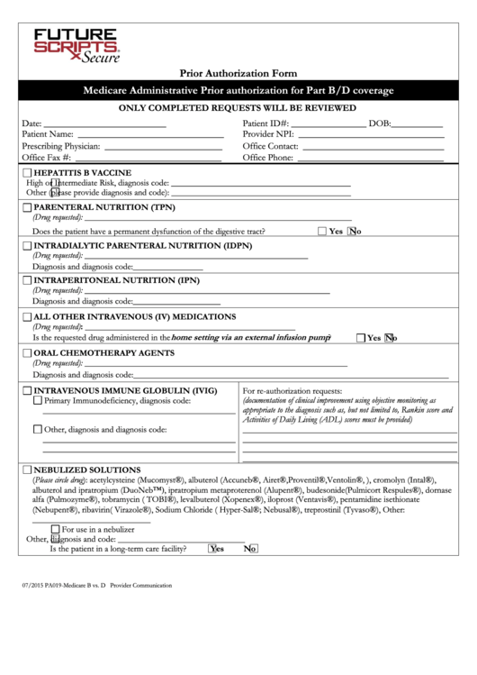 Medicare Part D Medco Prior Authorization Form Printable