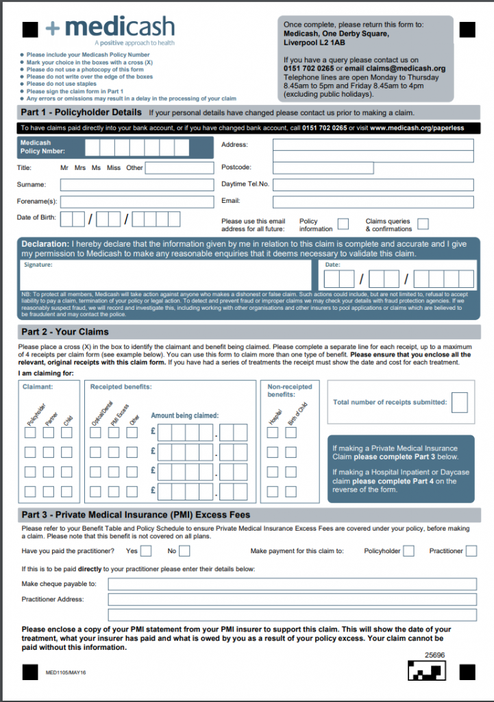 Medicash Claim Form Download Official PDF Update 2020 